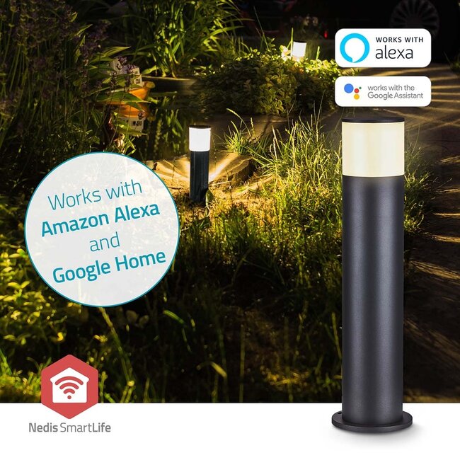 Nedis SmartLife buitenlamp | bolderlamp | Zigbee | RGB + warm-wit | IP65
