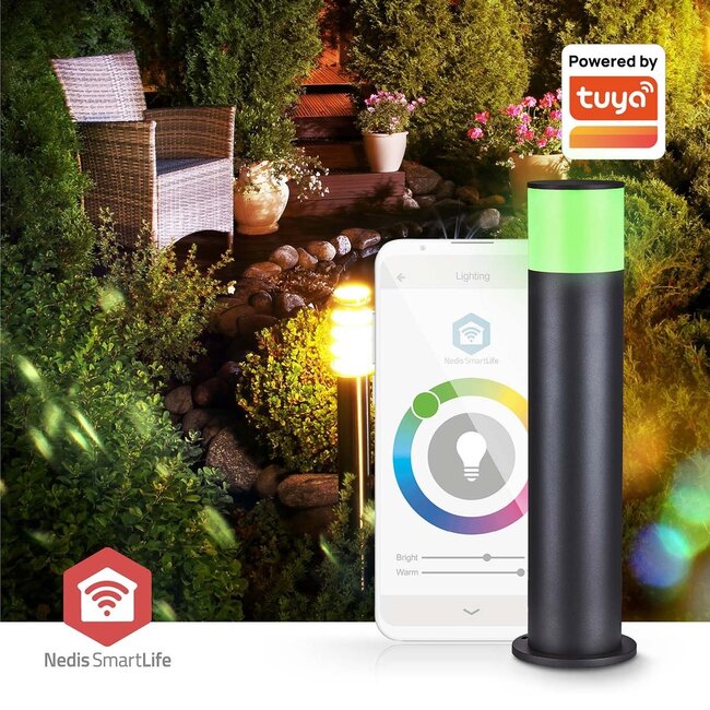 Nedis SmartLife buitenlamp | bolderlamp | Zigbee | RGB + warm-wit | IP65