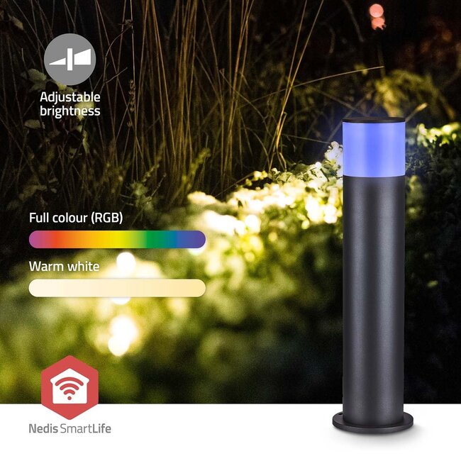 Nedis SmartLife buitenlamp | bolderlamp | Zigbee | RGB + warm-wit | IP65