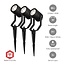 Nedis SmartLife buitenlamp set | 3 spots met grondpin | Zigbee | RGB + warm-wit | IP65