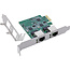 InLine® Dual Gigabit netwerkkaart, 2x RJ45 2,5Gb/s, PCIe x1, met LP slot bracket