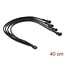 Delock Fan Cable Splitter 1 x 4 pin PWM female to male + 3 x 4 pin (3 pins connected) male with braided jacket 40 cm black