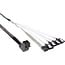 InLine® Mini SAS HD kabel, SFF-8643 haaks op 4x SATA + sideband, 0,5m