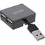 InLine® USB 2.0 4-poorts hub, USB-A male naar 4x USB-A female, kabel 4cm