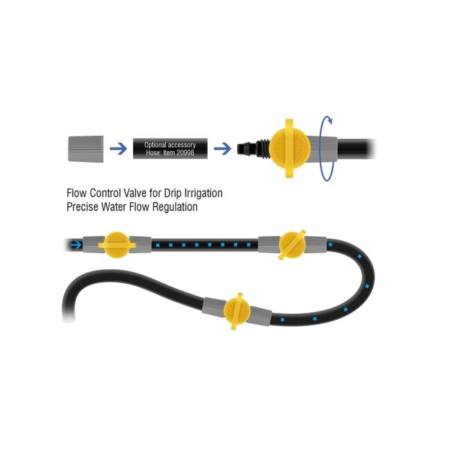 Delock Flow Control Valve for Drip Irrigation – Precise Water Flow Regulation 5 pcs