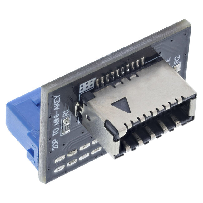 InLine® USB 3.0 naar USB 3.1 voorpaneel Key-A adapter recht intern