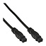InLine® FireWire-kabel, IEEE1394 9-pin male / male, zwart, 1,8m