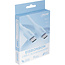InLine® USB 2.0-kabel, USB-C-snelladingskabel 100 W, ijsbonbon/blauw 2m