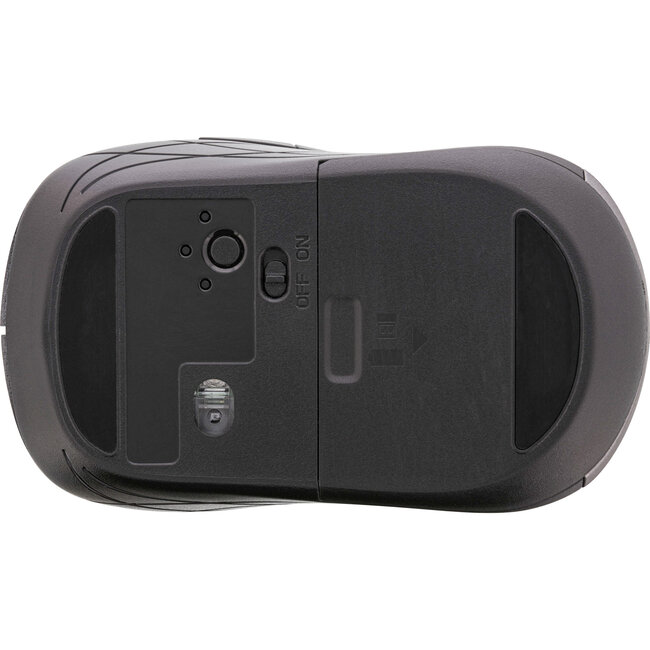 InLine® Muis 3-in-1, Bluetooth + 2x 2,4GHz radio, 5 knoppen, optisch,grijs/zwart