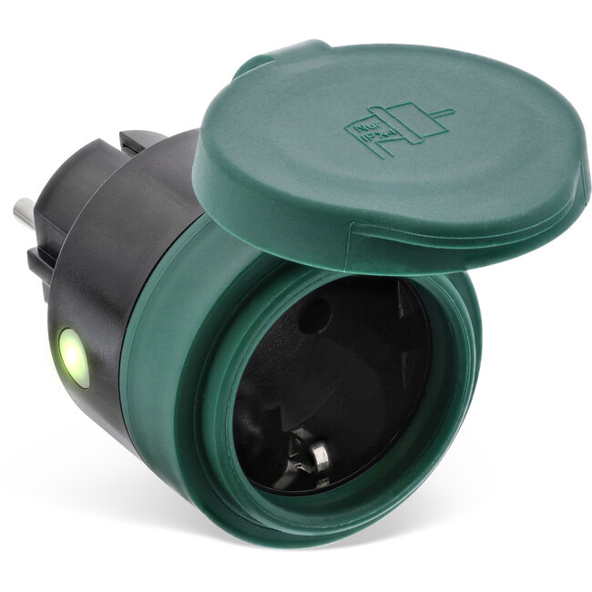 InLine® SmartHome wandcontactdoos Outdoor IP44