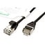 ROLINE GREEN F/UTP DataCenter Patchkabel Cat.6A (Class EA), LSOH, extra dun, zwart, 0,3 m
