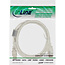 InLine® USB 2.0 verlengkabel type A met ferrietkern, transparant, 2m