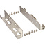 InLine® HDD/SSD montagerails, 2x 6,35 cm (2,5") naar 8,89 cm (3,5"), zilver
