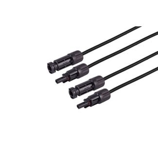 S-Impuls MC4 Verlängerung, 4mm², 2er Set schwarz/schwarz, 3m