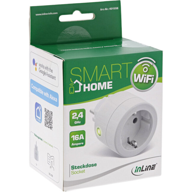 InLine® SmartHome wandcontactdoos II