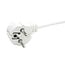 BACHMANN SMART 3x geaard contact 2x USB oplader, 5VDC 3,1 A  , wit