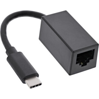 InLine InLine® USB 3.2 netwerkadapterkabel, Gigabit netwerk, USB-C