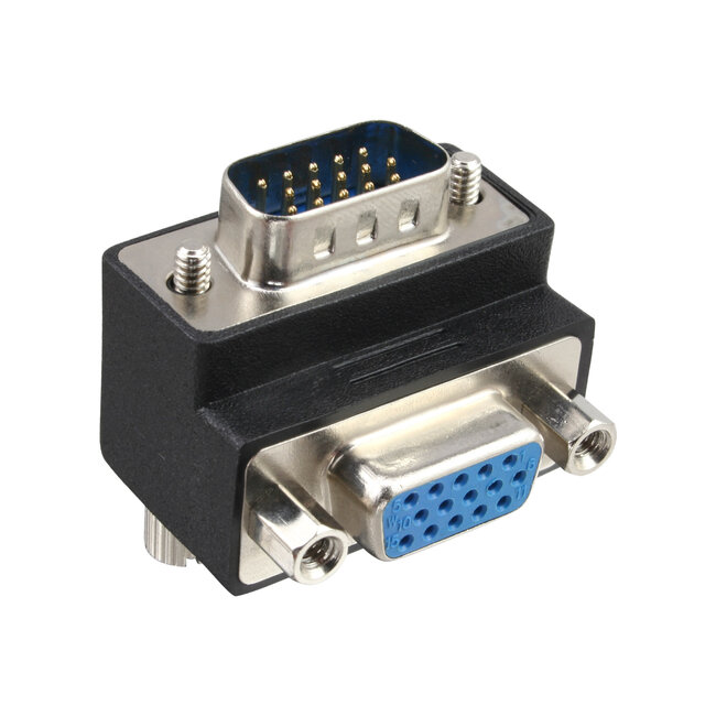 InLine® VGA-adapter 90° hoek 15-pin male / female