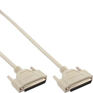 InLine InLine® Seriële kabel, 37-pin male / male, gegoten, 1:1 bezet, 6m