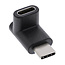 InLine® USB 3.2 Gen.2 adapter, USB-C male naar C female, haaks omhoog/omlaag