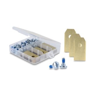 DeLOCK Delock Replacement Blades with Titanium Coating suitable for Husqvarna / Gardena / Segway Robotic Lawn Mowers 30 pieces