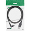 InLine® USB 2.0-minikabel, male A/Mini-B male 5-pin top haaks 90°, zwart, 1,5m