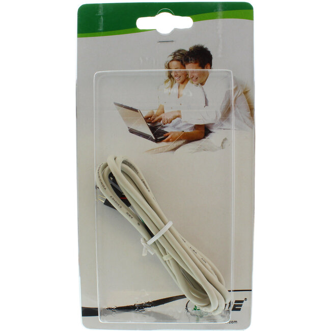 InLine® USB 2.0 verlengkabel, intern, 2x 4-pins male-female aansluiting, 0,60m