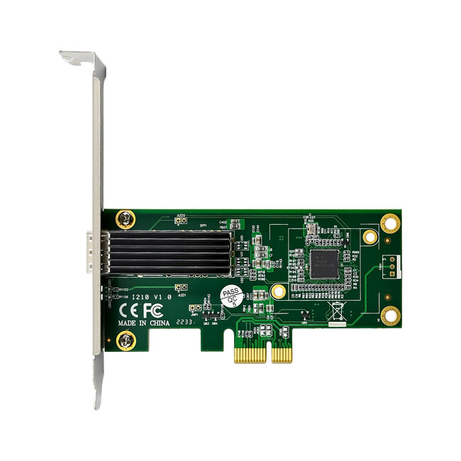 InLine® Gigabit netwerkkaart, 1x SFP, PCIe x1, incl. laagprofiel slot bracket