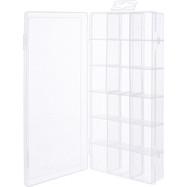 InLine® Kleine onderdelenbak, 18 compartimenten, afmetingen: 207x110x27mm