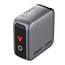 Verbatim USB lader met display | 2x USB-C PD en 1x USB-A QC | incl. USB-C kabel | GaN | 100W | grijs