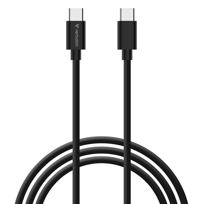 Verbatim USB lader met display | 2x USB-C PD en 1x USB-A QC | incl. USB-C kabel | GaN | 100W | grijs