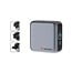 Verbatim USB lader met display | 3x USB-C PD en 1x USB-A QC | incl. USB-C kabel | GaN | 140W | grijs