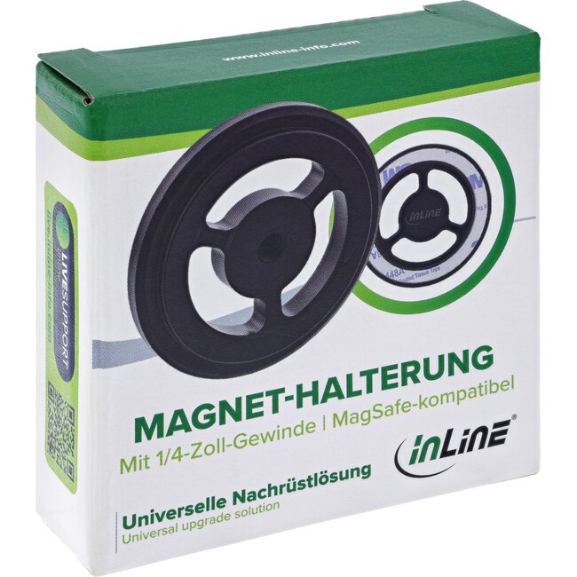 InLine universele magetische smartphone houder voor tripod/selfie stick | MagSafe compatibel