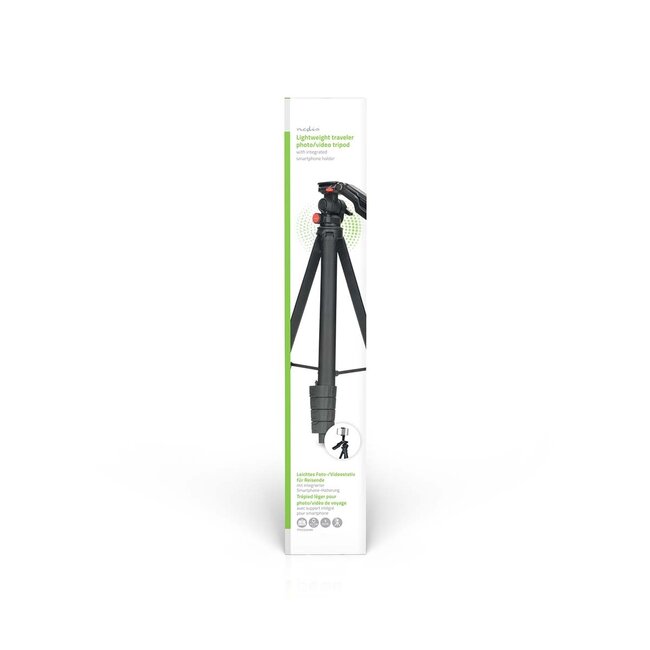 Nedis portable tripod voor camera en smartphone | max. 1,60m