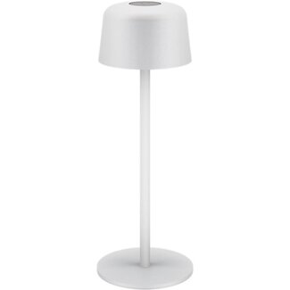 Goobay Goobay LED-tafellamp | 25 cm hoog | warm wit | dimbaar | oplaadbaar (USB-C) | wit | IP44