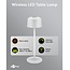 Goobay LED-tafellamp | 25 cm hoog | warm wit | dimbaar | oplaadbaar (USB-C) | wit | IP44