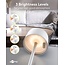 Goobay LED-tafellamp | 25 cm hoog | warm wit | dimbaar | oplaadbaar (USB-C) | wit | IP44