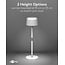 Goobay LED-tafellamp | warm wit | dimbaar | oplaadbaar (USB-C) | wit | IP44