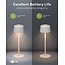 Goobay LED-tafellamp | 25 cm hoog | warm wit | dimbaar | oplaadbaar (USB-C) | wit | IP44