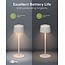 Goobay LED-tafellamp | warm wit | dimbaar | oplaadbaar (USB-C) | wit | IP44