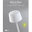 Goobay LED-tafellamp | warm wit | dimbaar | oplaadbaar (USB-C) | wit | IP44