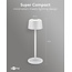 Goobay LED-tafellamp | 25 cm hoog | warm wit | dimbaar | oplaadbaar (USB-C) | wit | IP44