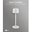 Goobay LED-tafellamp | warm wit | dimbaar | oplaadbaar (USB-C) | wit | IP44