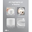 Goobay LED-tafellamp | 25 cm hoog | warm wit | dimbaar | oplaadbaar (USB-C) | wit | IP44