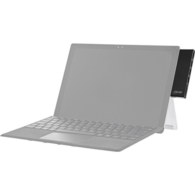 InLine® MultiHub, Surface Pro 4/5/6, 3x USB-A 3.2 female, HDMI 4K, kaartlezer