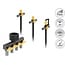Delock T-shaped Sprinkler Connector Set with 90°, 180°, and 360° nozzles + 4-way manifold