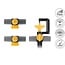 Delock T-shaped Sprinkler Connector Set with 90°, 180°, and 360° nozzles + 4-way manifold