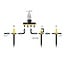 Delock T-shaped Sprinkler Connector Set with 90°, 180°, and 360° nozzles + 4-way manifold