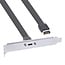 InLine® PCI-slothouder, USB-C naar USB 3.2 voorpaneel Key-A intern, 0,5m
