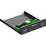 InLine® 3,5" voorpaneel, 2x USB-A + 2x USB-C, 10Gb/s, metaal, zwart